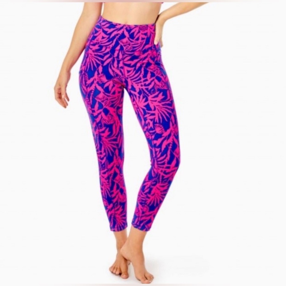 Lilly Pulitzer - women’s Luxletic UPF 50+‎ high rise weekender Midi legging SZ M